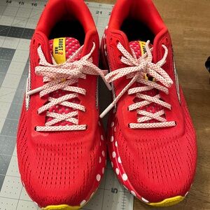 Brooks ghost 2 Red Disney collab Minnie Athletic Shoes with White Accents